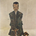 Portrait Of Eduard Kosmack, Frontal, With Clasped Hands 