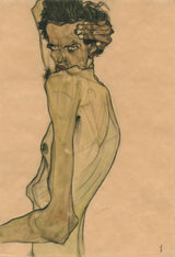 Self Portrait With Arm Twisting Above Head artwork preview