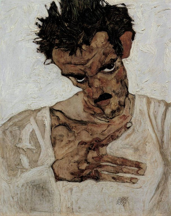 Self Portrait with his head down