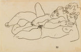 Zwei Liegende Akte (Two Reclining Nudes) Painting artwork preview