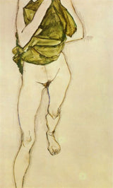 Woman in the green blouse 1913 artwork preview