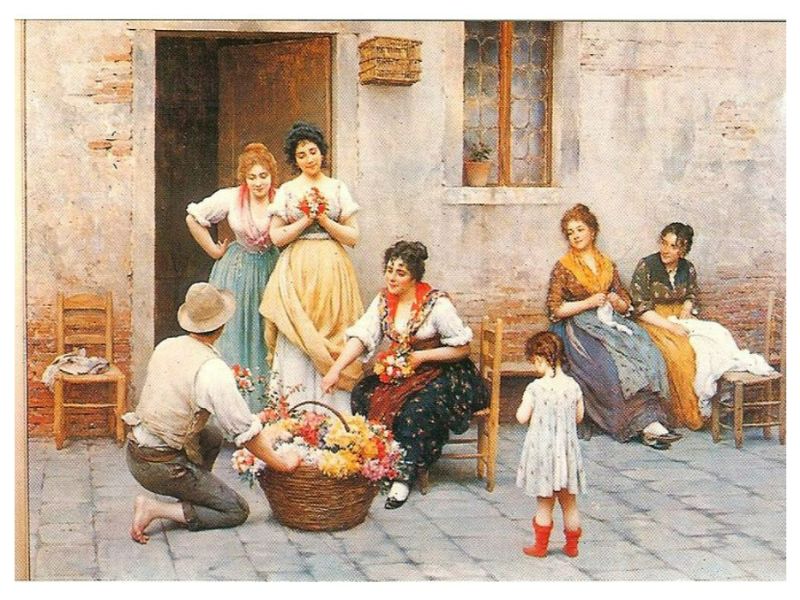 The Venetian flower vendor 1901 