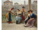 Conversation On The Terrace, Venice artwork preview