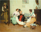 The friendly gossips 1901 artwork preview