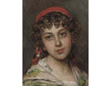 Portrait of a young girl artwork preview