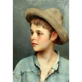 A young boy wearing a stetson 