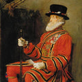 A Yeoman of the Guard Painting by John Everett Millais