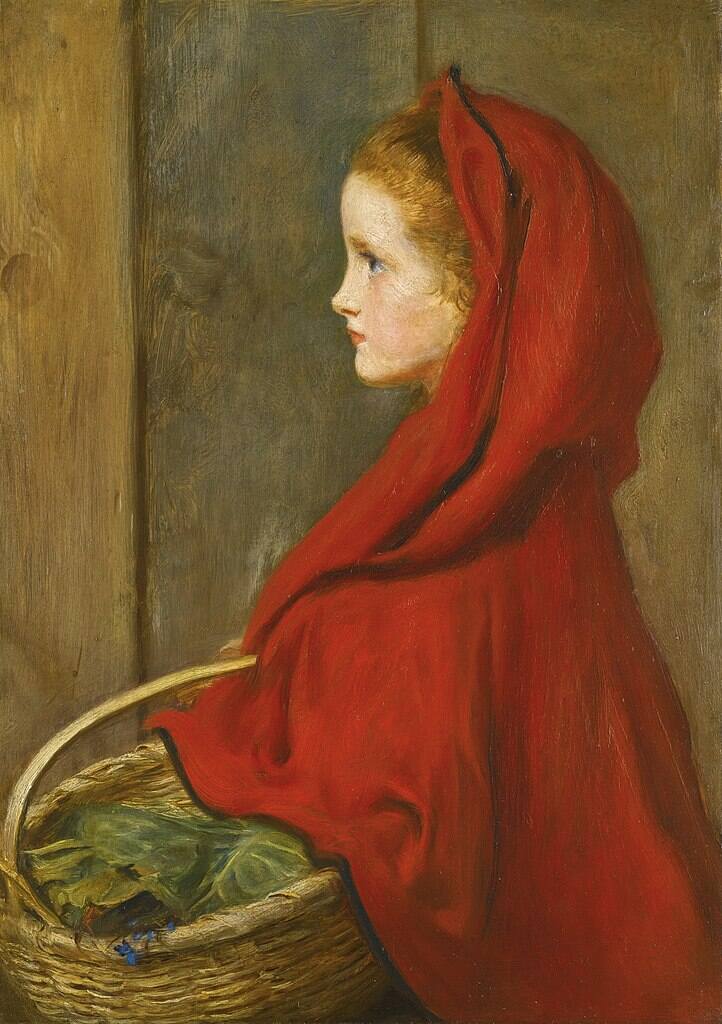 Red Riding Hood Painting by John Everett Millais