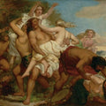 The Tribe of Benjamin Seizing the Daughter of Shiloh Painting by John Everett Millais
