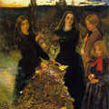 Autumn Leaves Painting by John Everett Millais