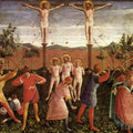 Saint Cosmas and Saint Damian Crucifixed and Stoned 1438