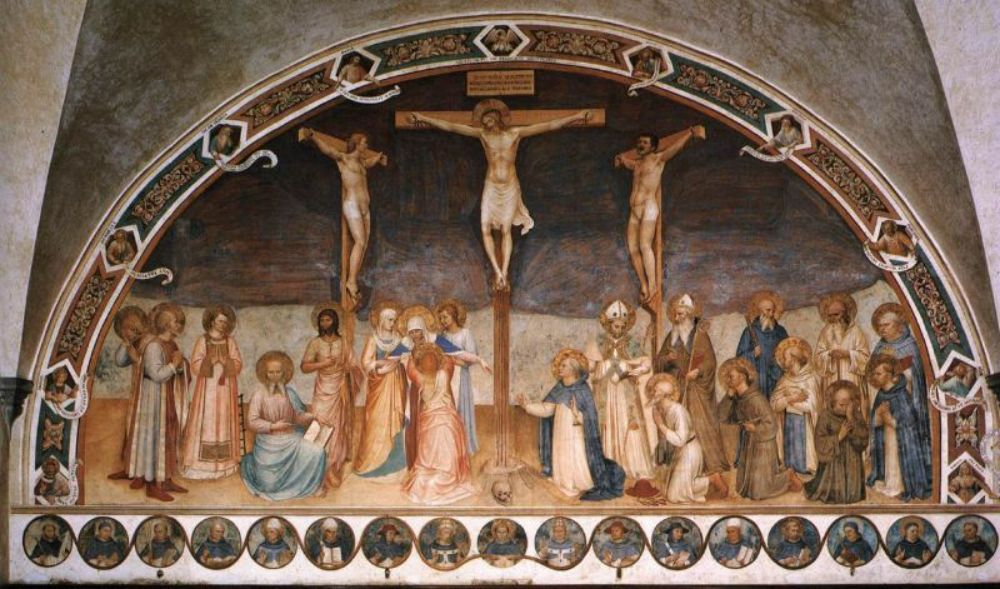 Crucifixion and Saints