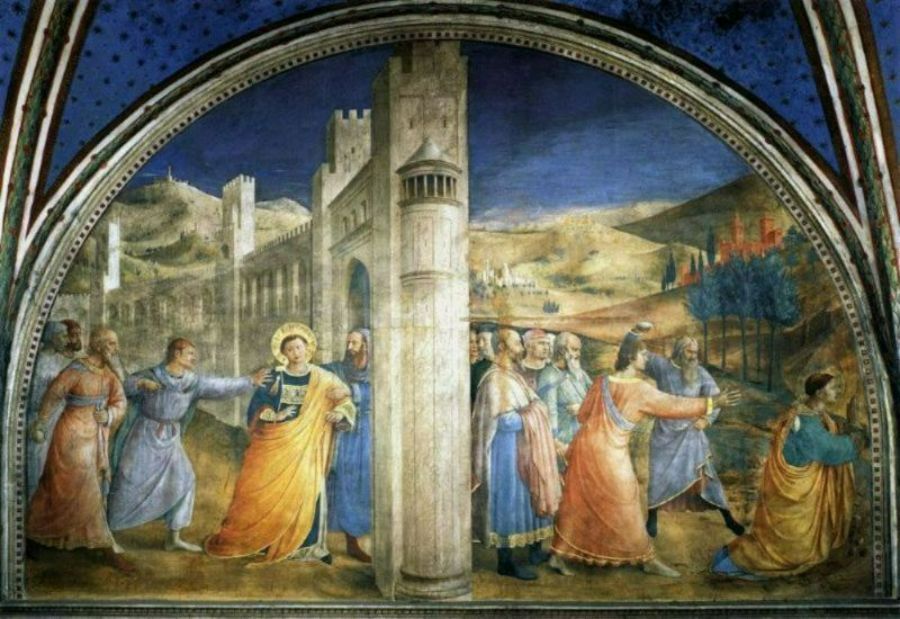 Lunette of the east wall