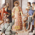 St Lawrence Distributing Alms (detail)