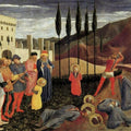 Beheading of Saint Cosmas and Saint Damian 1438 Painting by Fra Angelico
