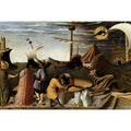 The Story of St Nicholas, St Nicholas saves the ship 1437 Painting by Fra Angelico