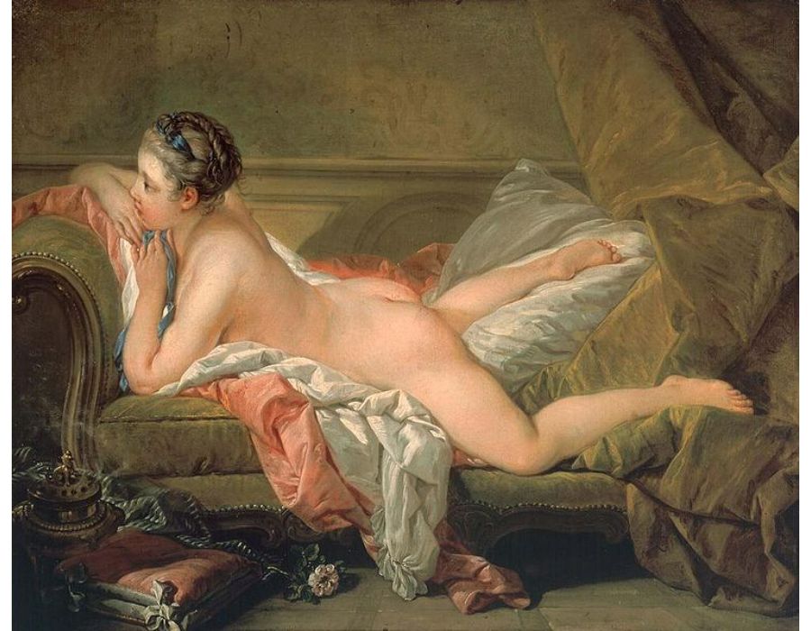 Portrait of Marie-Louis O'Murphy (Nude on a Sofa) 