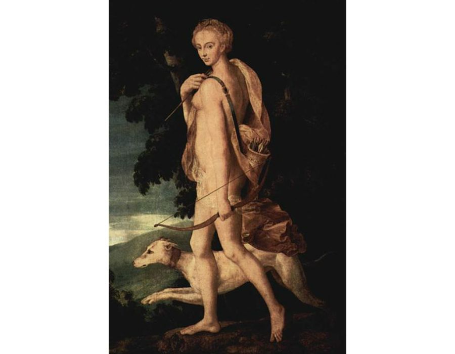 Diana as a huntress 