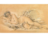 Young woman lying artwork preview