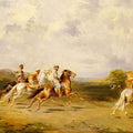 Centaurus Et Centauresses S' Exercant Au Tir De L'Arc (Centaurs and Centauresses Exercising by Shooting with the Bow) Painting by Eugene Fromentin
