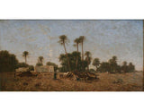 Tents of the Smalah of Si-Hamed-Bel-Hadj, Sahara Painting artwork preview