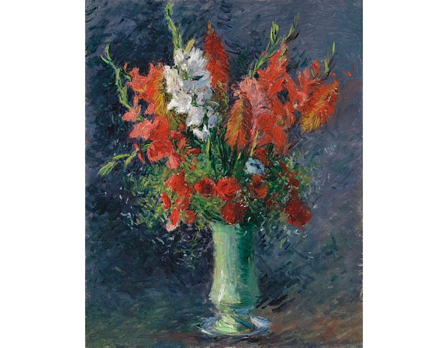Vase Of Gladiolas
