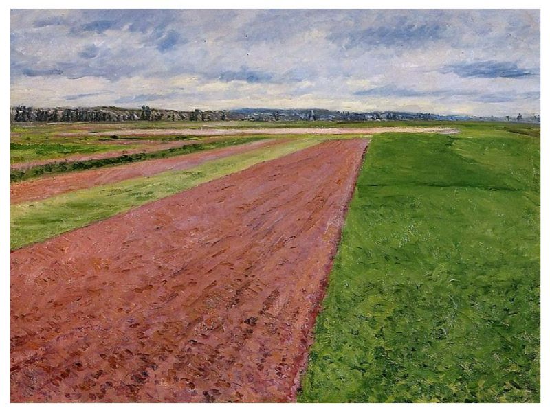 Landscape Study In Yellow And Rose