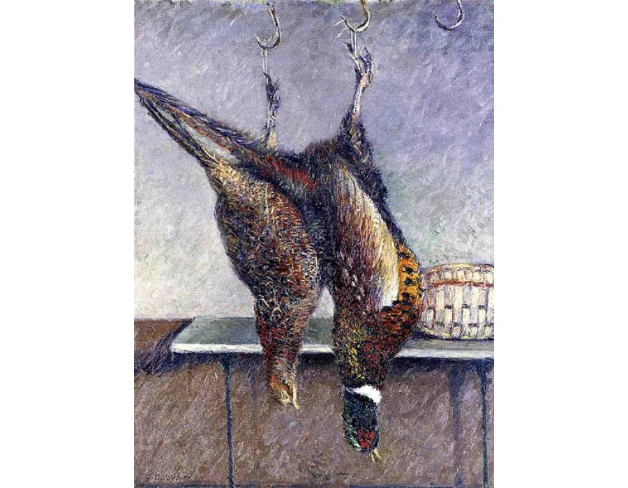 Two Hanging Pheasants
