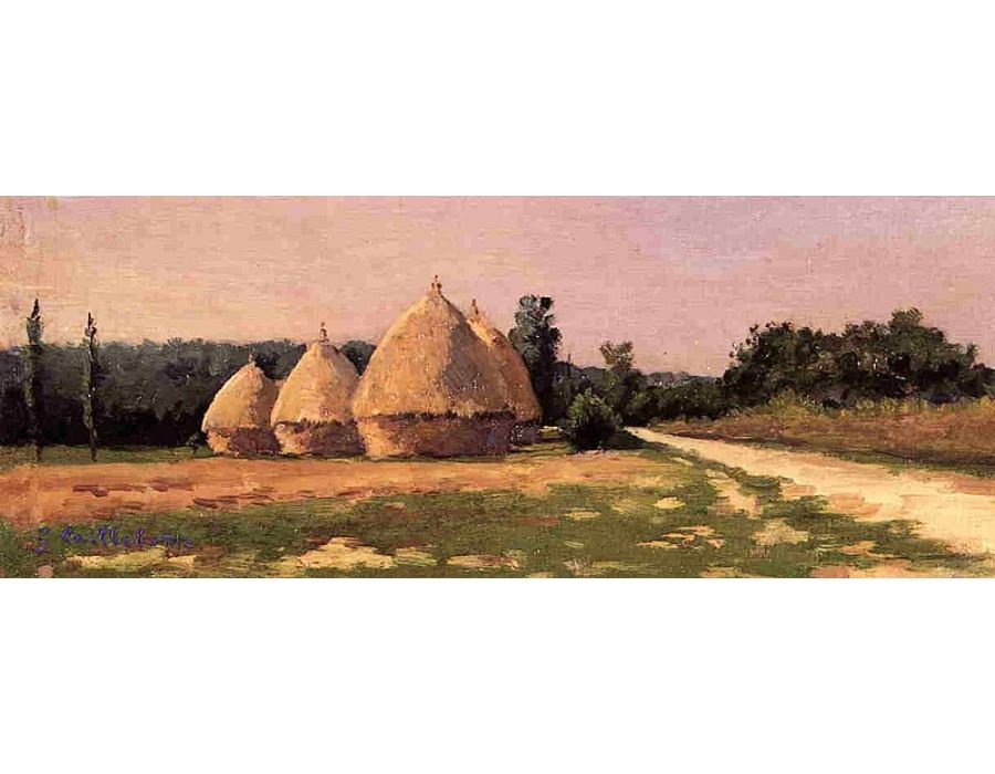 Landscape With Haystacks
