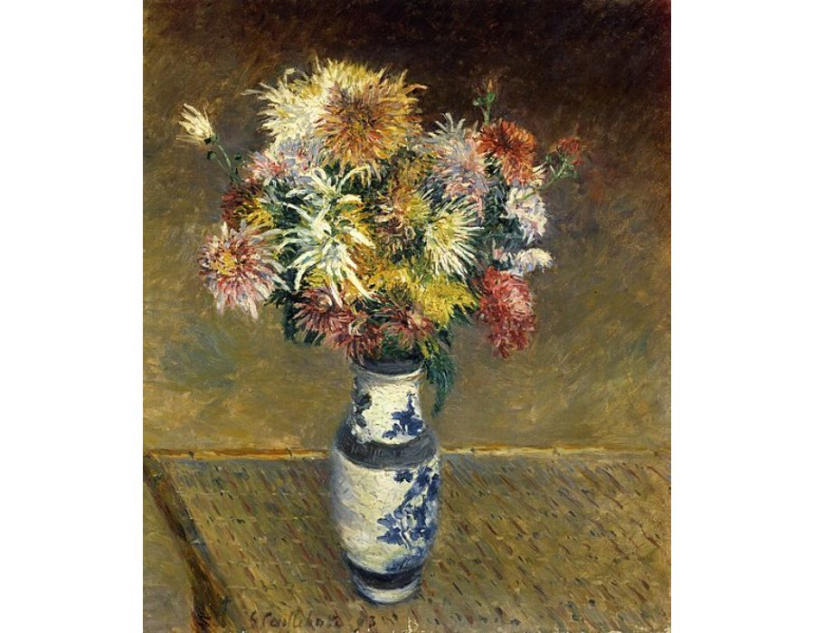 Chrysanthemums in a Vase
