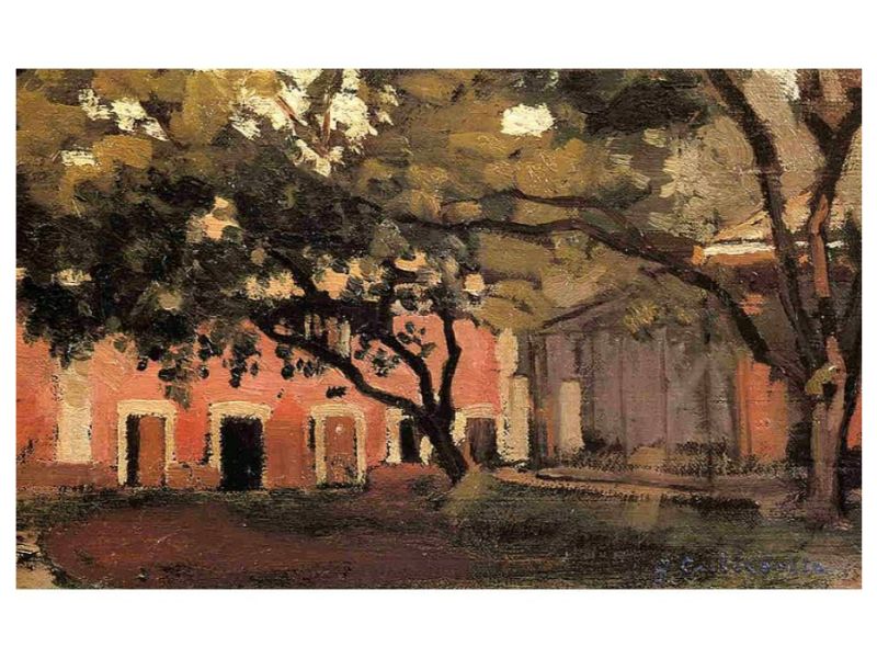 Woman Seated beneath a Tree
