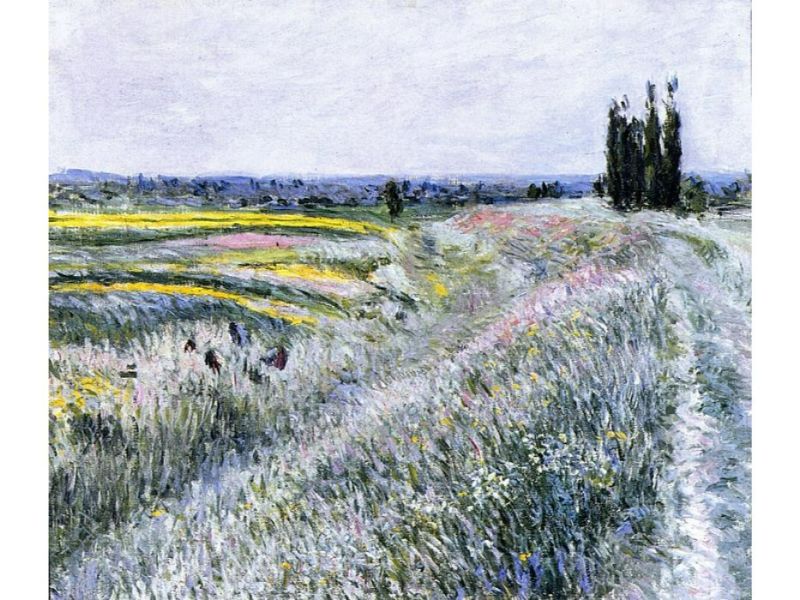 The Plain at Gennevilliers, Group of Poplars