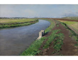 The Banks of a Canal, near Naples artwork preview