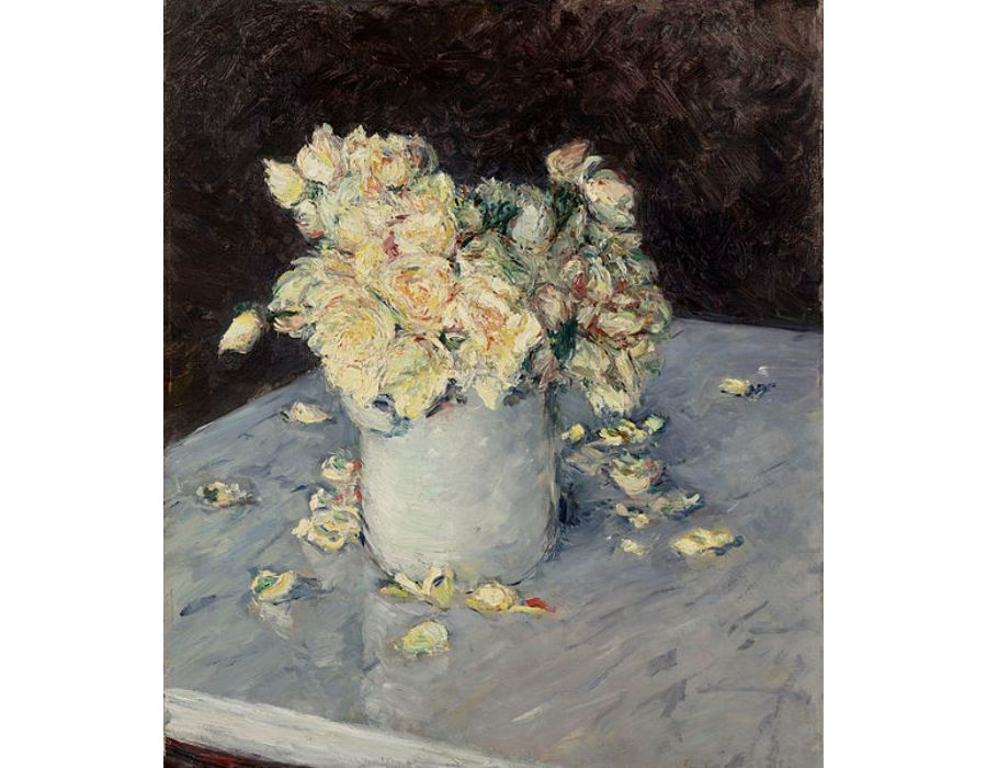 Roses jaunes dans un vase
