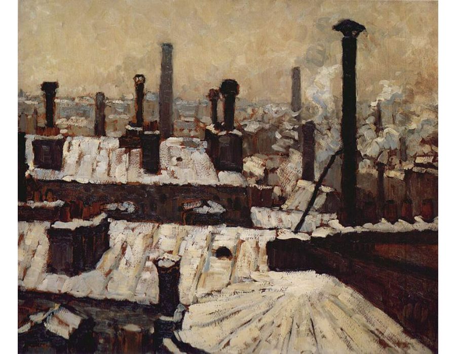 Rooftops in the Snow
