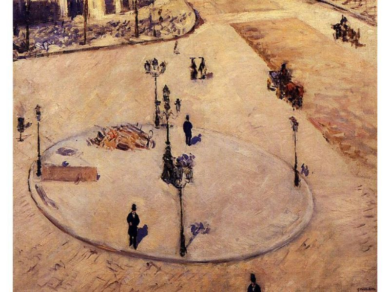 A Traffic Island Boulevard Haussmann