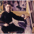 Self Portrait With Easel

