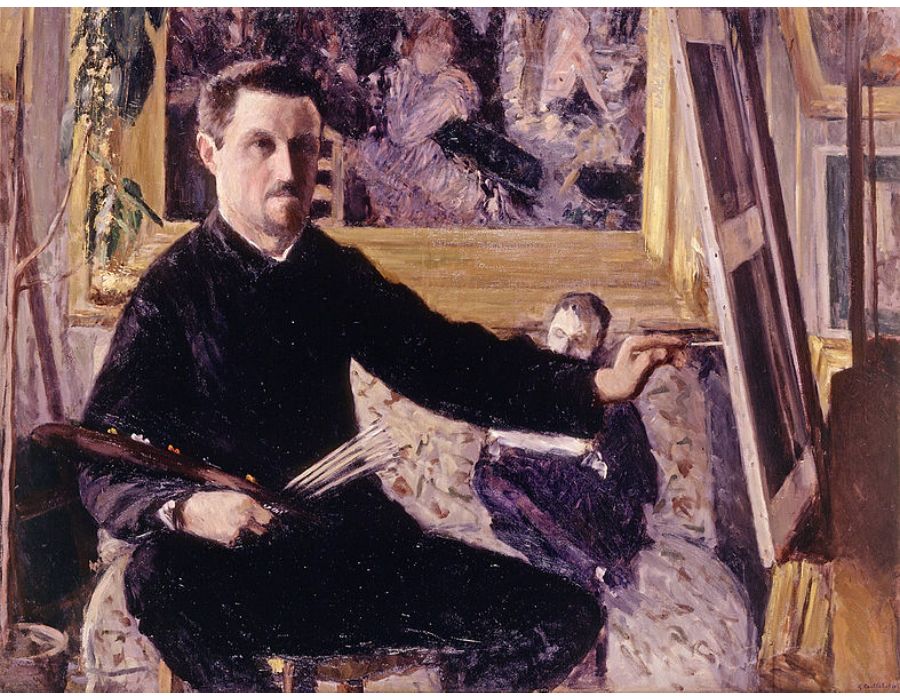 Self Portrait With Easel
