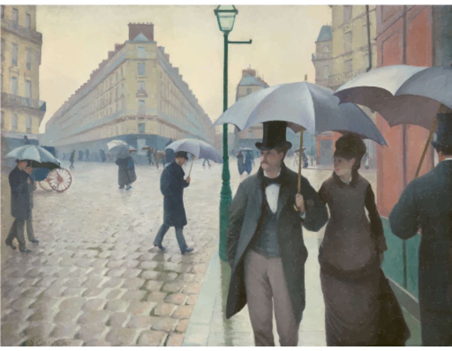 Paris Street: A Rainy Day (study)