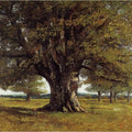The Oak of Flagey, called Vercingetorix Painting by Gustave Courbet