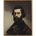 Portrait of Jules Valles (1832-85) c.1861 Painting by Gustave Courbet