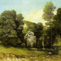 La Ruisseau de la Breme Painting by Gustave Courbet