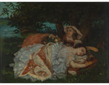 The Young Ladies on the Banks of the Seine (or Summer) Painting artwork preview