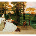Woman of Frankfurt, 1858 Painting by Gustave Courbet