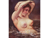 The Woman in the Waves Painting artwork preview