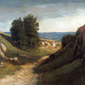 Paysage Guyere Painting by Gustave Courbet