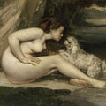 Bathers or Two Nude Women, c.1858 Painting by Gustave Courbet