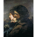 The Lovers in the Countryside, after 1844 Painting by Gustave Courbet