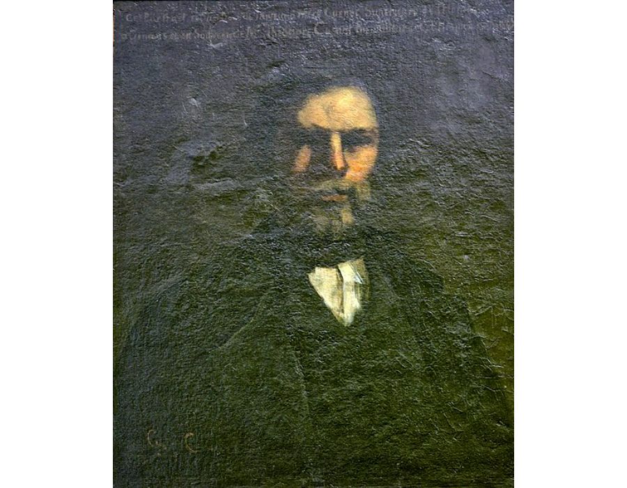 Portrait of Theodore Cuenot, 1847 Painting by Gustave Courbet
