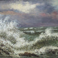 The Wave 4 Painting by Gustave Courbet